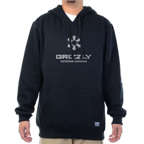 Moletom Masculino Grizzly Outdoor Division Drift Hoodie PRETO-I25GRG07- -1-